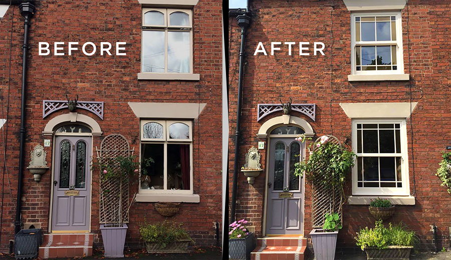 uPVC sash windows vs original timber