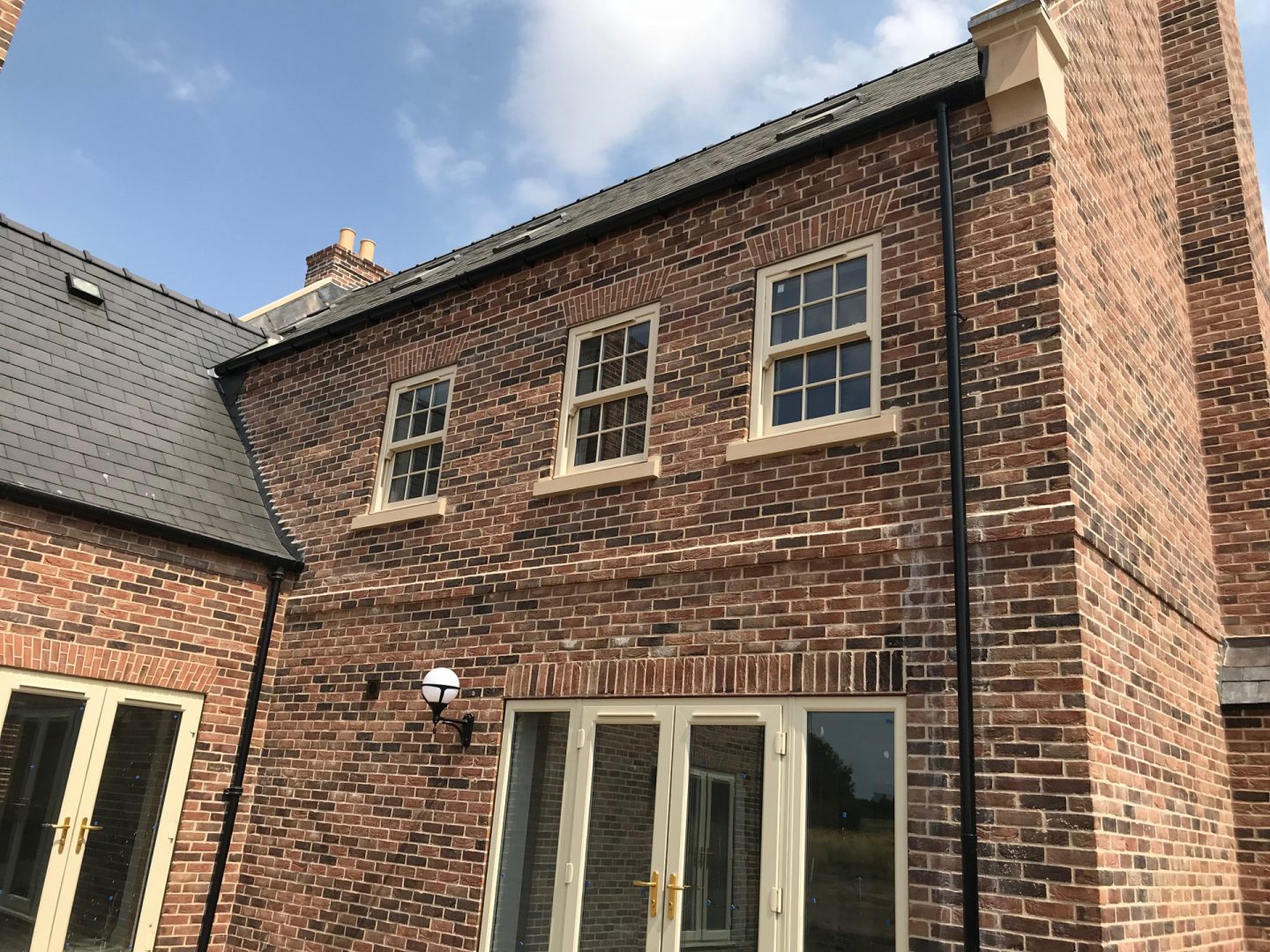 unique cream coloured sash windows