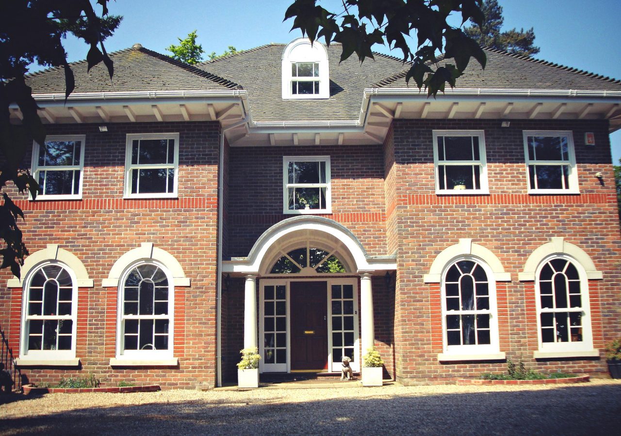 cottage arched sash windows