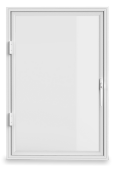hinged secondary glazing