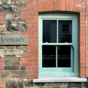 Ultimate Rose sash window in Chartwell Green